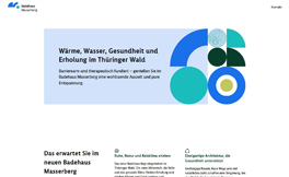 Abbildung der Startseite von Badehaus Masserberg