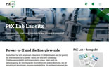 Abbildung der Startseite von PtX Lab Lausitz