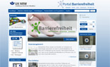 Abbildung der Startseite von Portal Barrierefreiheit