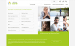 Abbildung der Startseite von AbbVie Care